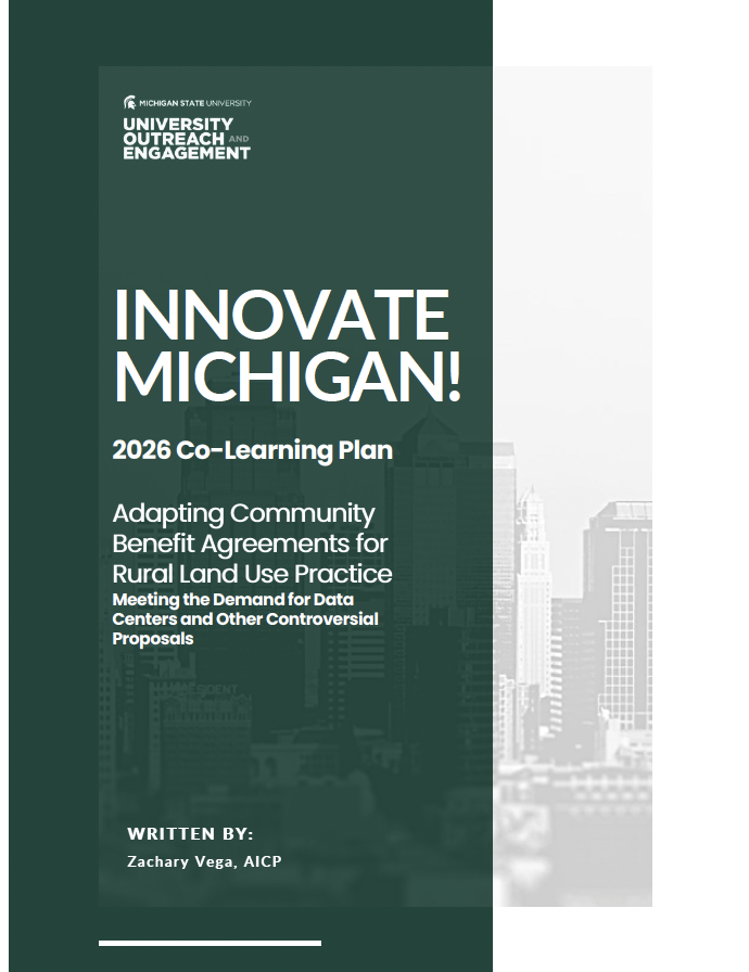 Report for Adapting Community Benefit Agreements for Rural Land Use Practice: Meeting the Demand for Data Centers and Other Controversial Proposals